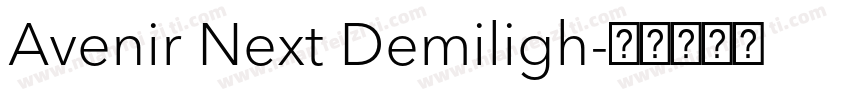 Avenir Next Demiligh字体转换
